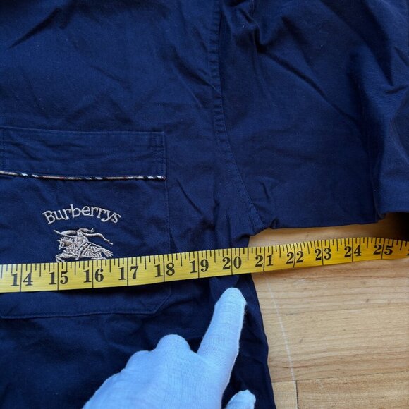 Vintage Burberrys Men’s Plaid Trim Pajama Top - L - Picture 3 of 12